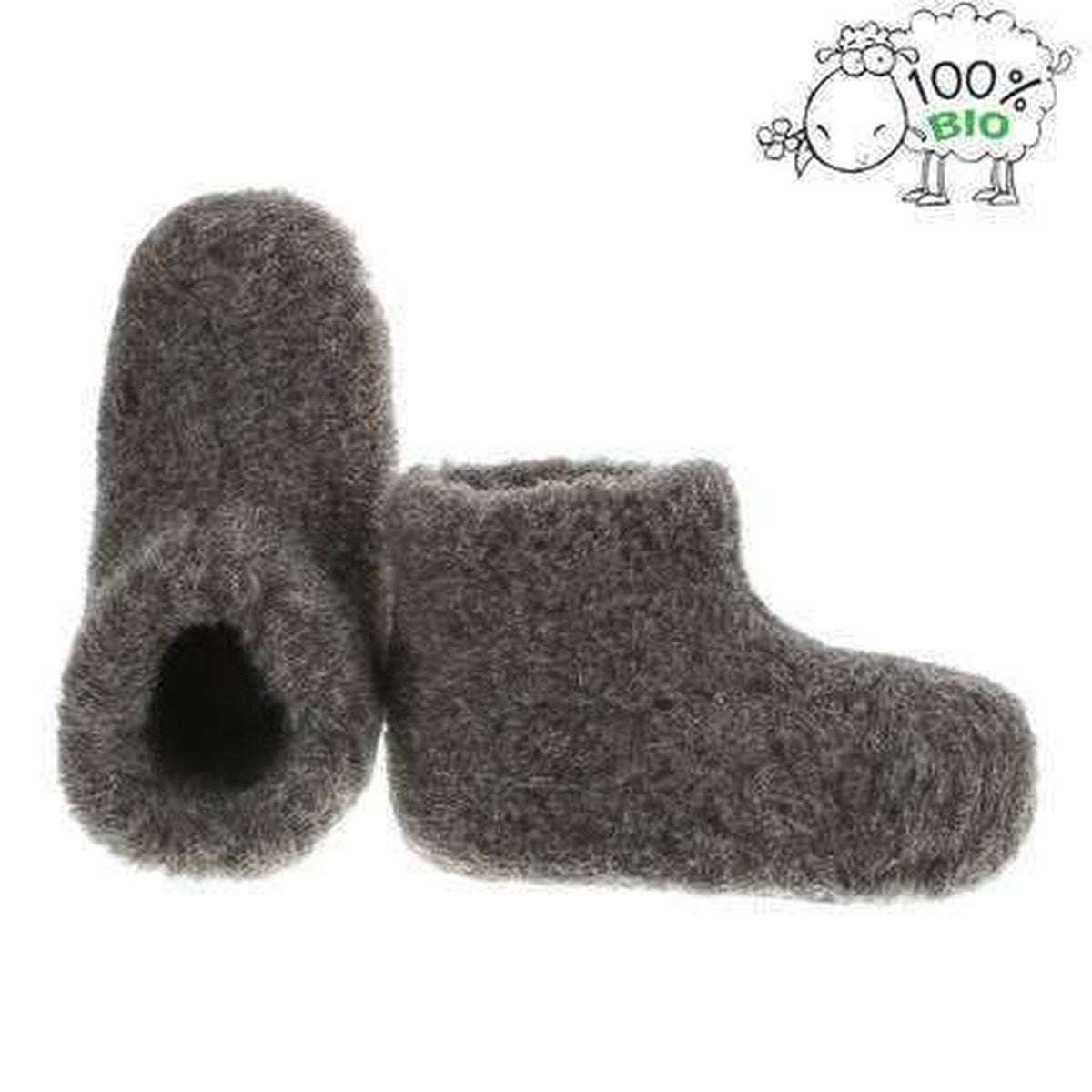 Pantoffels 100% lamswol maat 32-33| Kind | Bruin | Sloffen | Heerlijk warm!