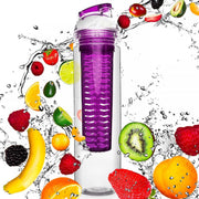 #DoYourFitness - Fruitwater fles - »FruitBottle« - Fruit infuser voor fruitpunches / groente spritzers - 800ml - lila