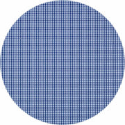 MixMamas Rond Tafelkleed Gecoat - Ø 140 cm - Ruitje - Donkerblauw