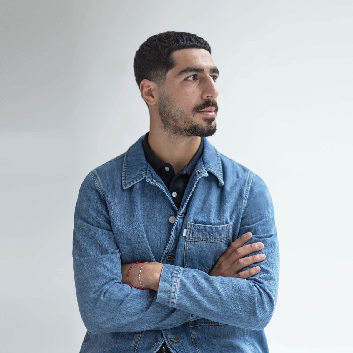 Unrecorded Worker Jacket Denim | Unisex | Chore Jackets | Italian Denim | Size S | French Gardeners Jacket