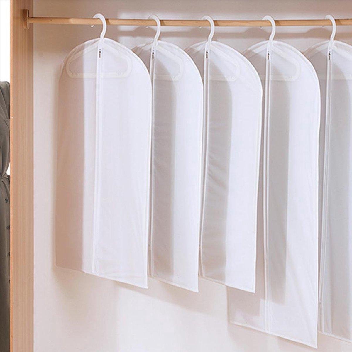 BOTC Kledinghoes L - 60x130 cm - 2 stuks - Transparant met White