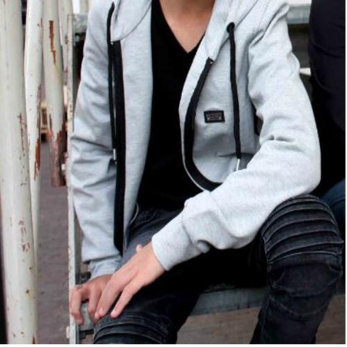 Jeans Dark black|Vinrose kinderkleding maat 128