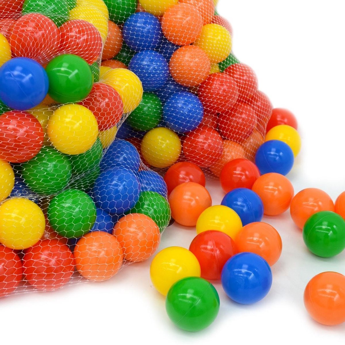100 commerciële ballenbadballen ø 7cm kinderen spelen ballen plastic ballen gekleurd