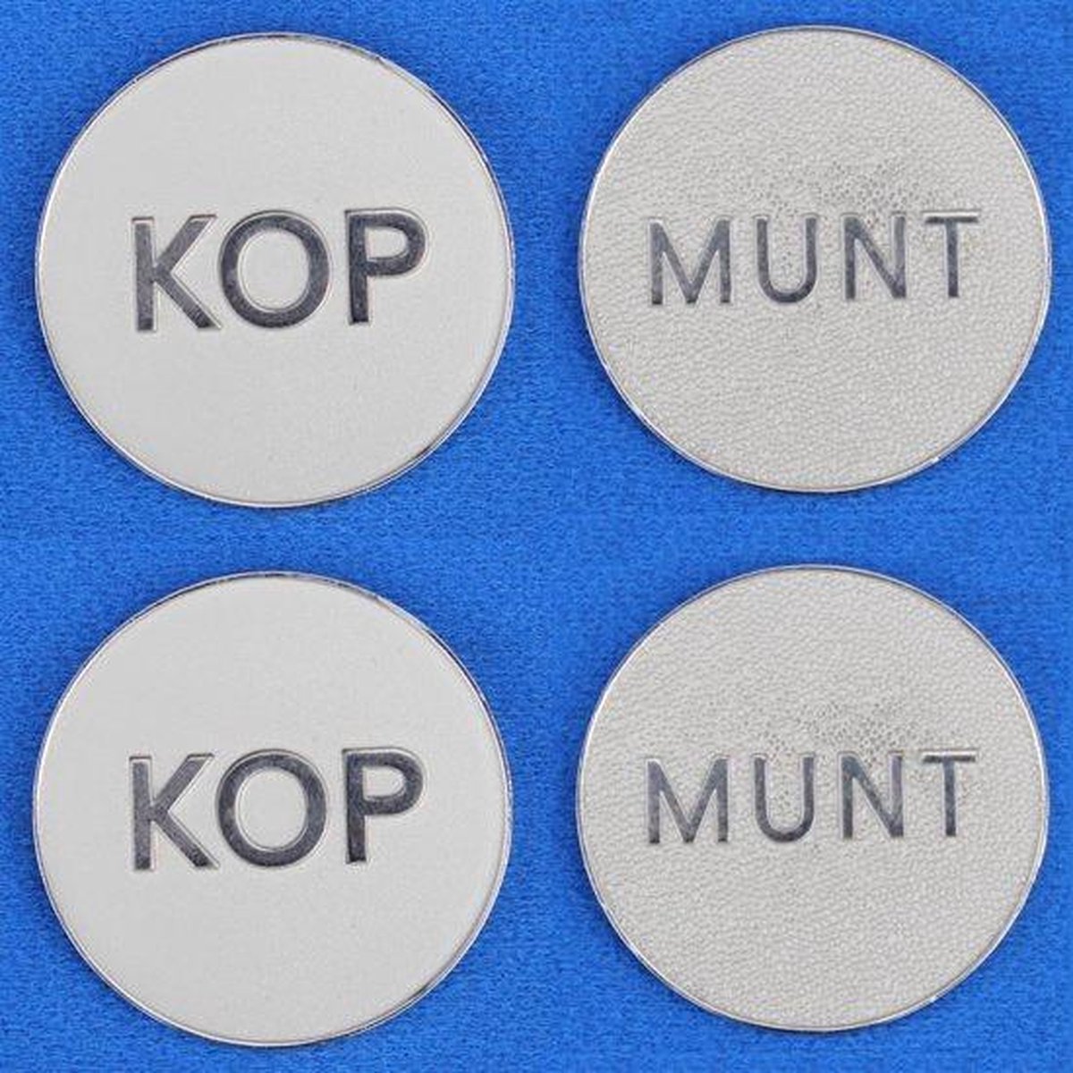 Toss munten - kop of munt - Ø40x3mm - 5 stuks