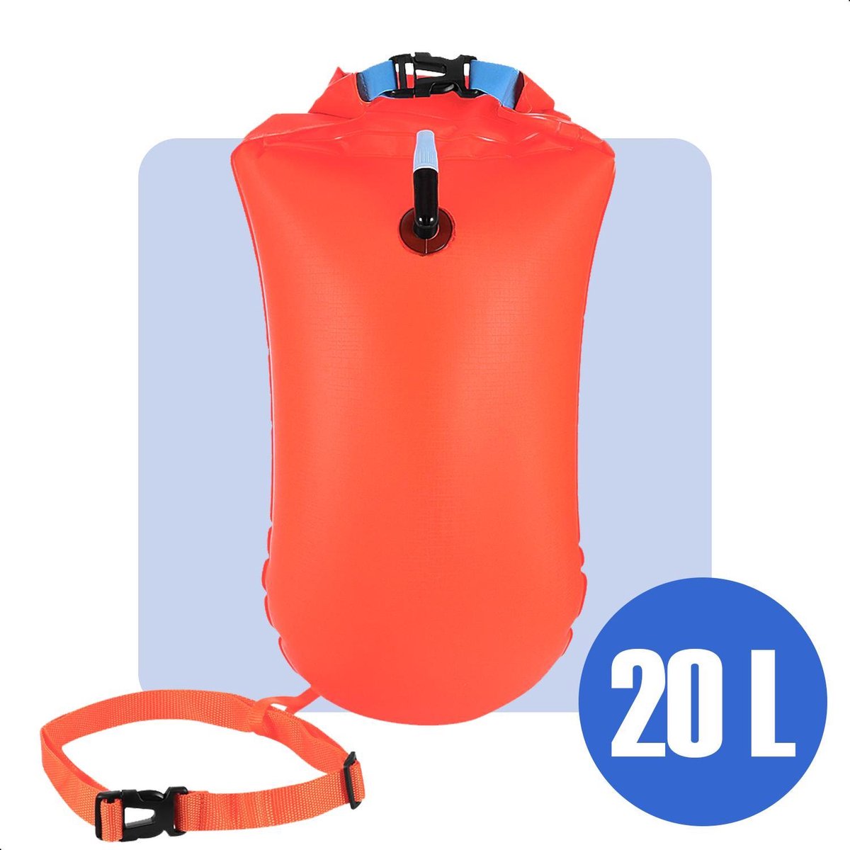 Dayshake Zwemboei voor Openwaterzwemmen - 20 liter - Inclusief Drybag - Open Water Reddingsboei