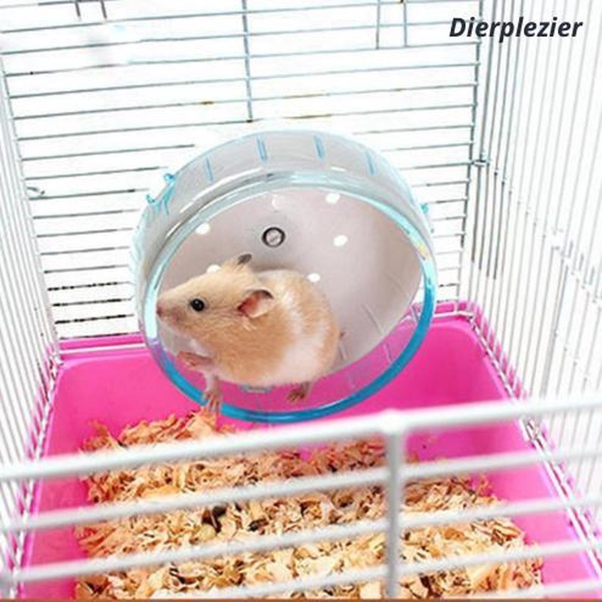Dierplezier - Hamstermolen - Wiel voor knaagdieren - Rad voor knaagdier - Speelgoed knaagdieren - Hamsterkooi - Cavia draaiwiel - Rad voor muizen