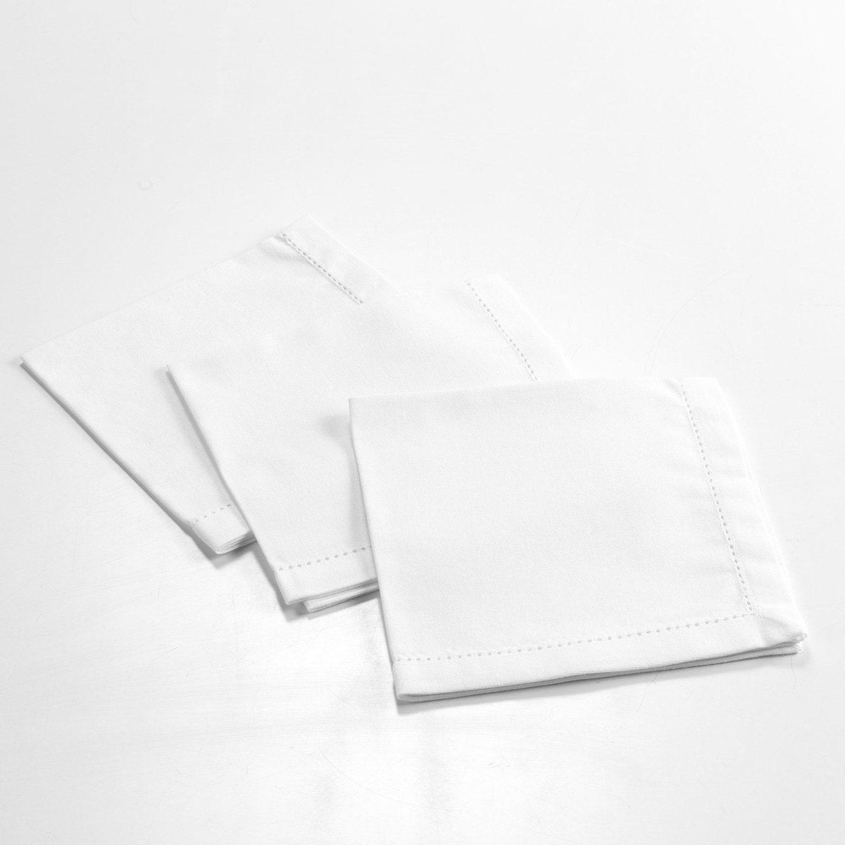 Servetten katoen Charline 40x40cm wit