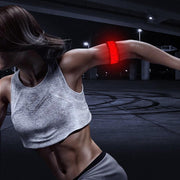 Reflecterende rode LED-strip armband met patronen