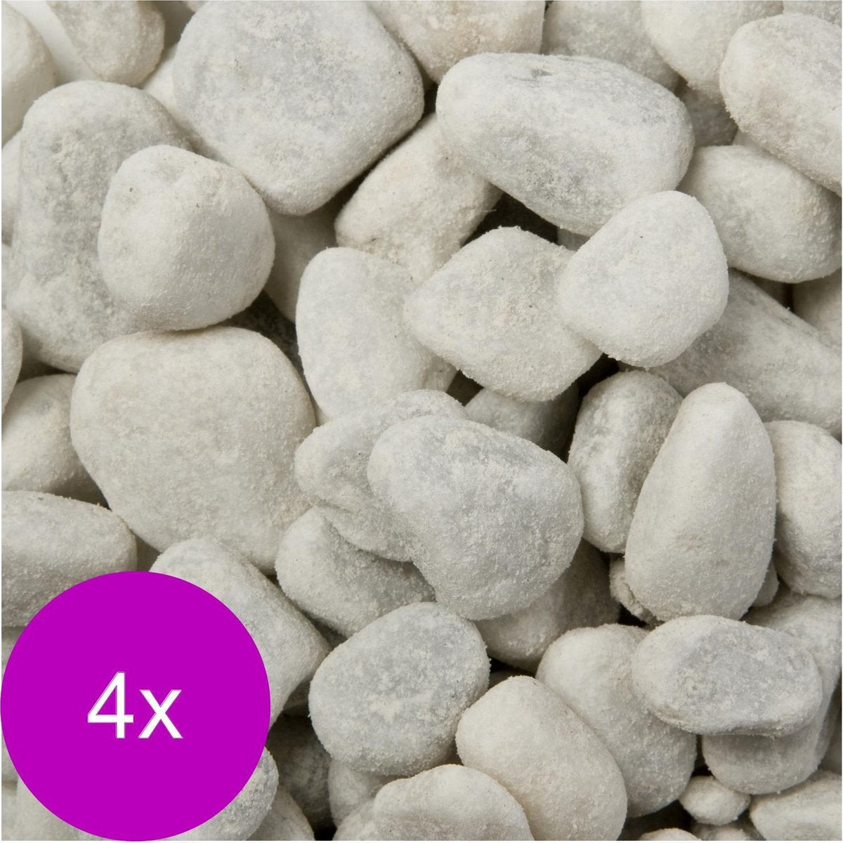 Vdl Marmersteen Rond - Aquarium - Siergrind - 4 x 1 kg