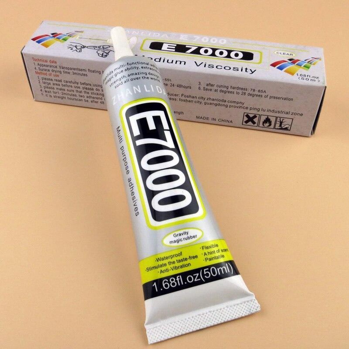 E-7000 E7000 reparatie lijm  transparant - 110ml