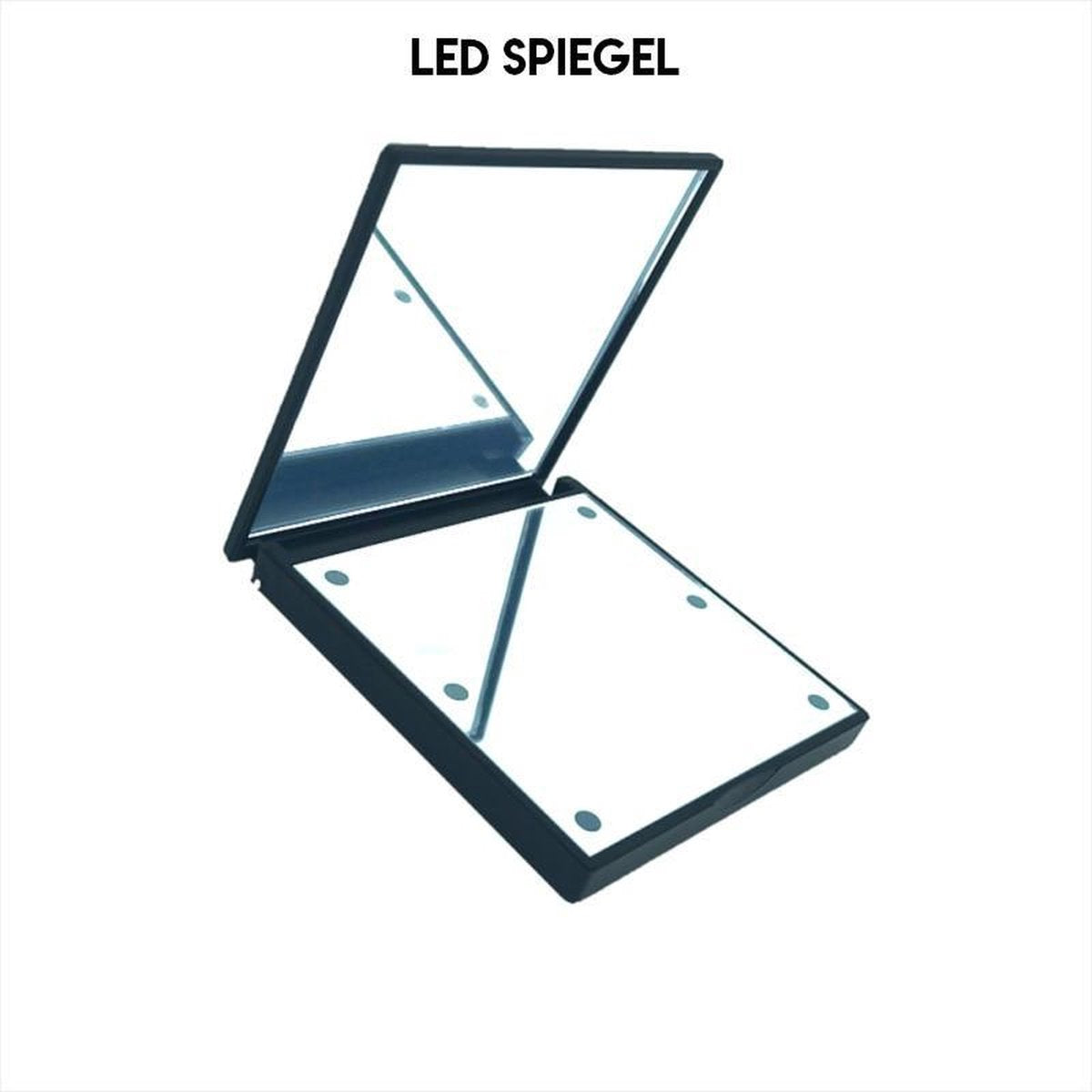 Medicca - Make Up Spiegel - Make Up Spiegel met Verlichting - Visagie Spiegel - Make Up Spiegel met Licht - Zwart