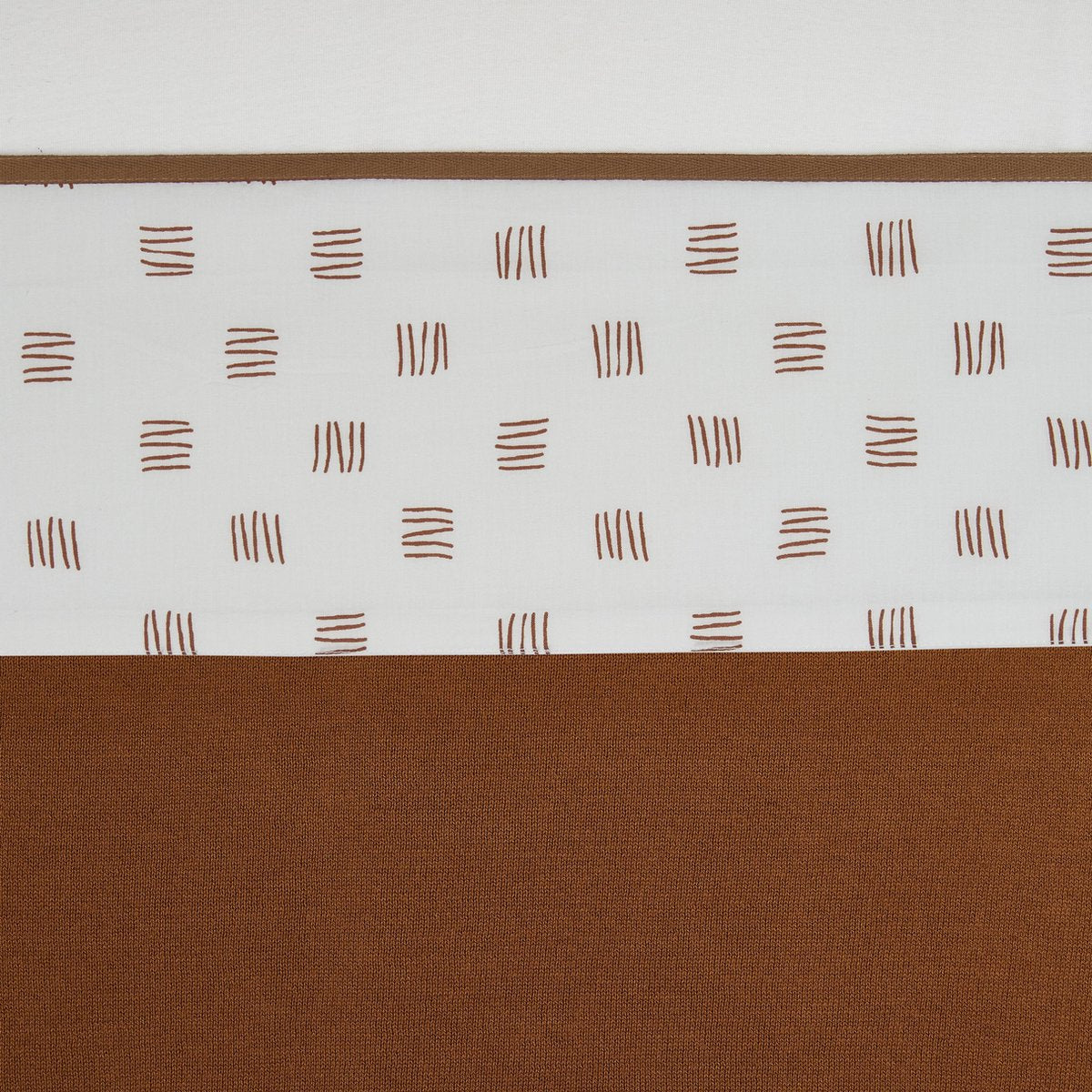 Meyco wieglaken Block stripe - 75x100 cm - camel