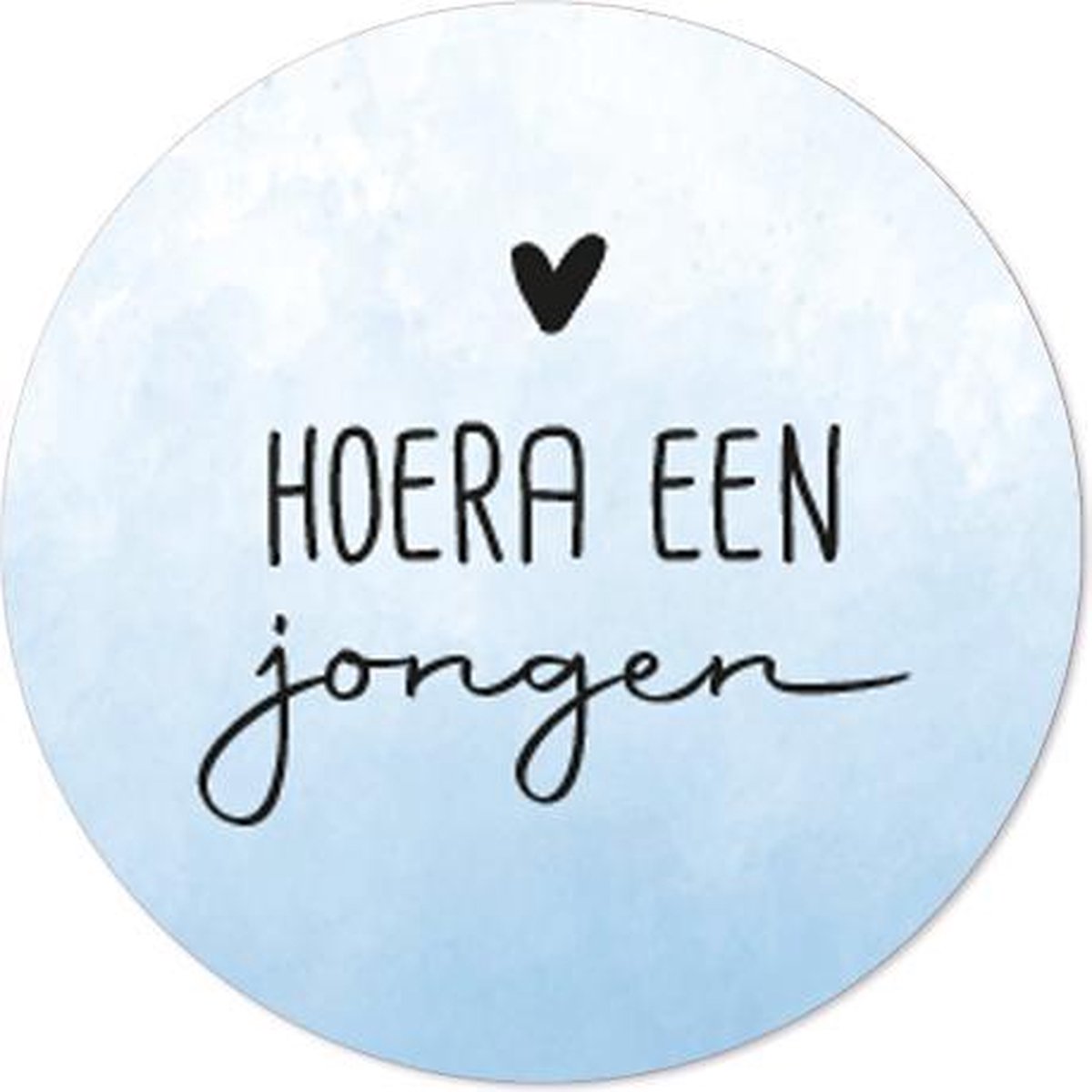 Label2X Sticker hoera een jongen 10st. - Default Title