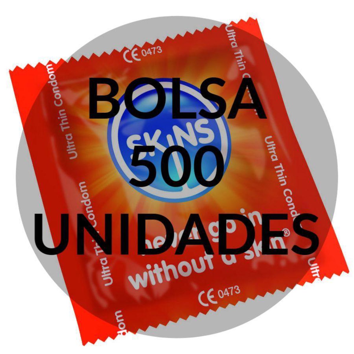 Skins - ultra dunne condoom 500 stuks - voorkomt zwangerschap.