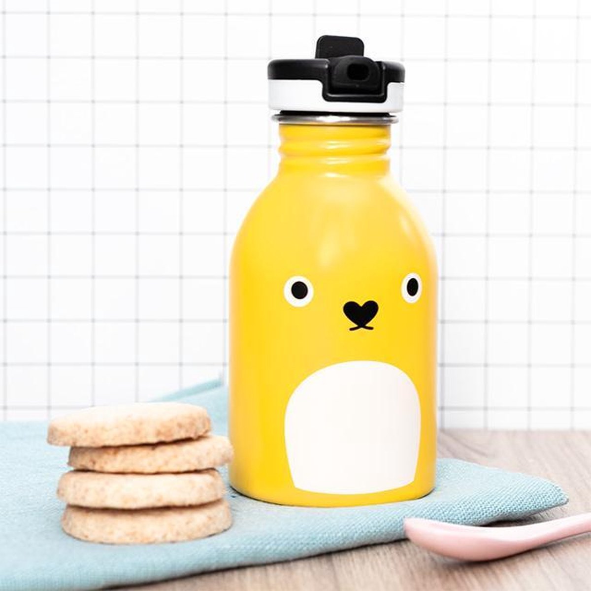 Noodoll - Drinkfles Ricecracker Geel