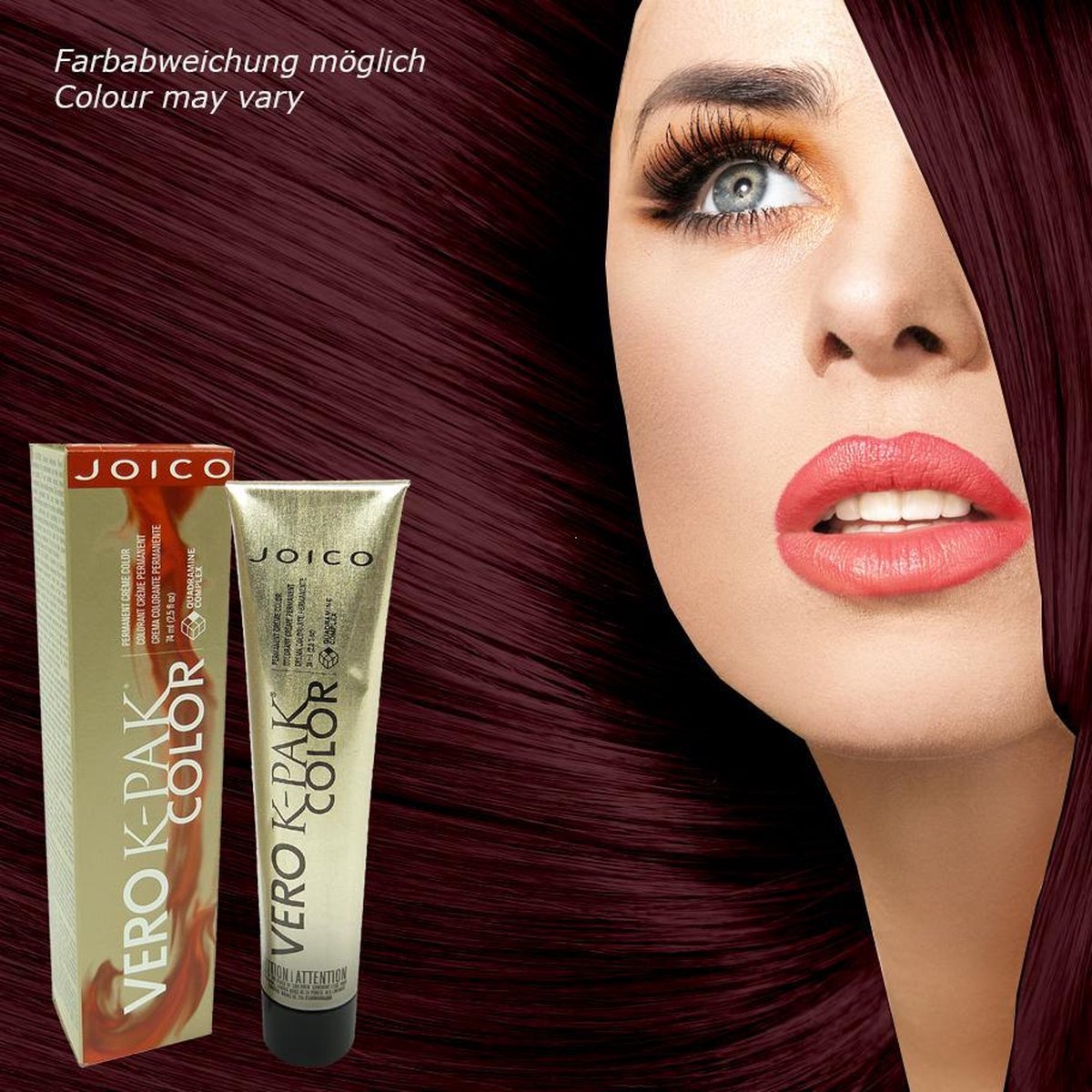 Joico - Vero K-PAK Color - 4VR Violet Red Permanente crèmekleurige haarkleur 3x74ml