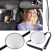 LOUZIR Achterbank Autospiegel - Baby & Kinderen Auto Spiegel – Babyspiegel - Zwart