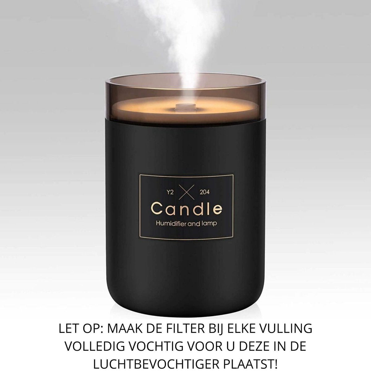 Candle Luchtbevochtiger met LED Nachtlampje