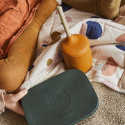 Liewood Lunchtrommel RVS Arthur Lunchbox - Mr Bear Hunter Green