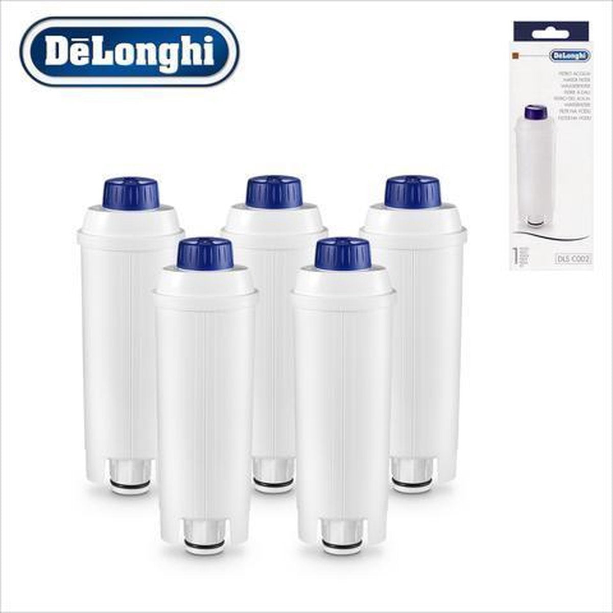 De'Longhi Waterfilter voor ECAM Serie   5 stuks