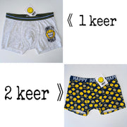 Smiley Kinder Boxershort 3-pak Maat 134/140