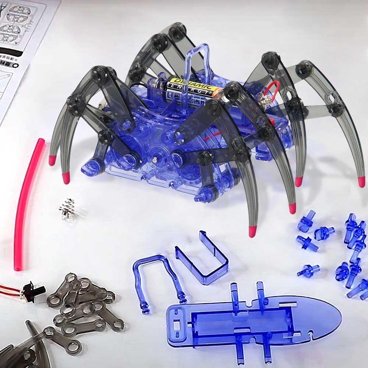 MikaMax Robot Spin - Doodling Robot - Robot Bouwpakket - Robot Speelgoed - Geen Gereedschap Nodig