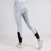 Quur Rijbroek  Chaza Denim Full Grip - Denim - 34