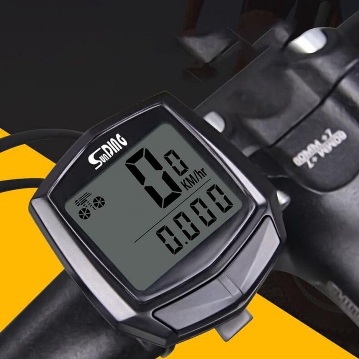 BikerVibes - Kilometerteller Fiets - Waterdicht en Bedraad -  Fiets Accessoires