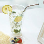 RVS/Stalen Drink Rietjes Gebogen van Versteeg® - Hoge kwaliteit - Set: 4-stuks - Inclusief Schoonmaak Borstel - Herbruikbaar - Ideaal voor Smoothies en Cocktails
