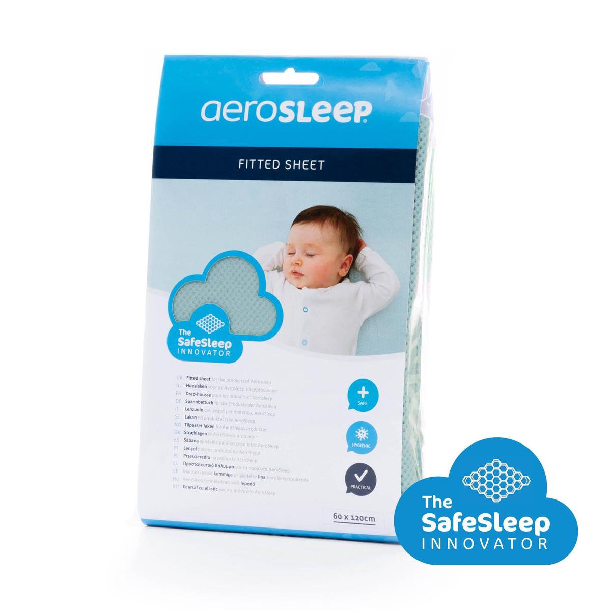 AeroSleep® SafeSleep hoeslaken - bed - 140 x 70 cm - groen