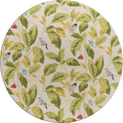 MixMamas Rond Tafelkleed Gecoat - Ø 140 cm  - Tropische Vogels - Groen