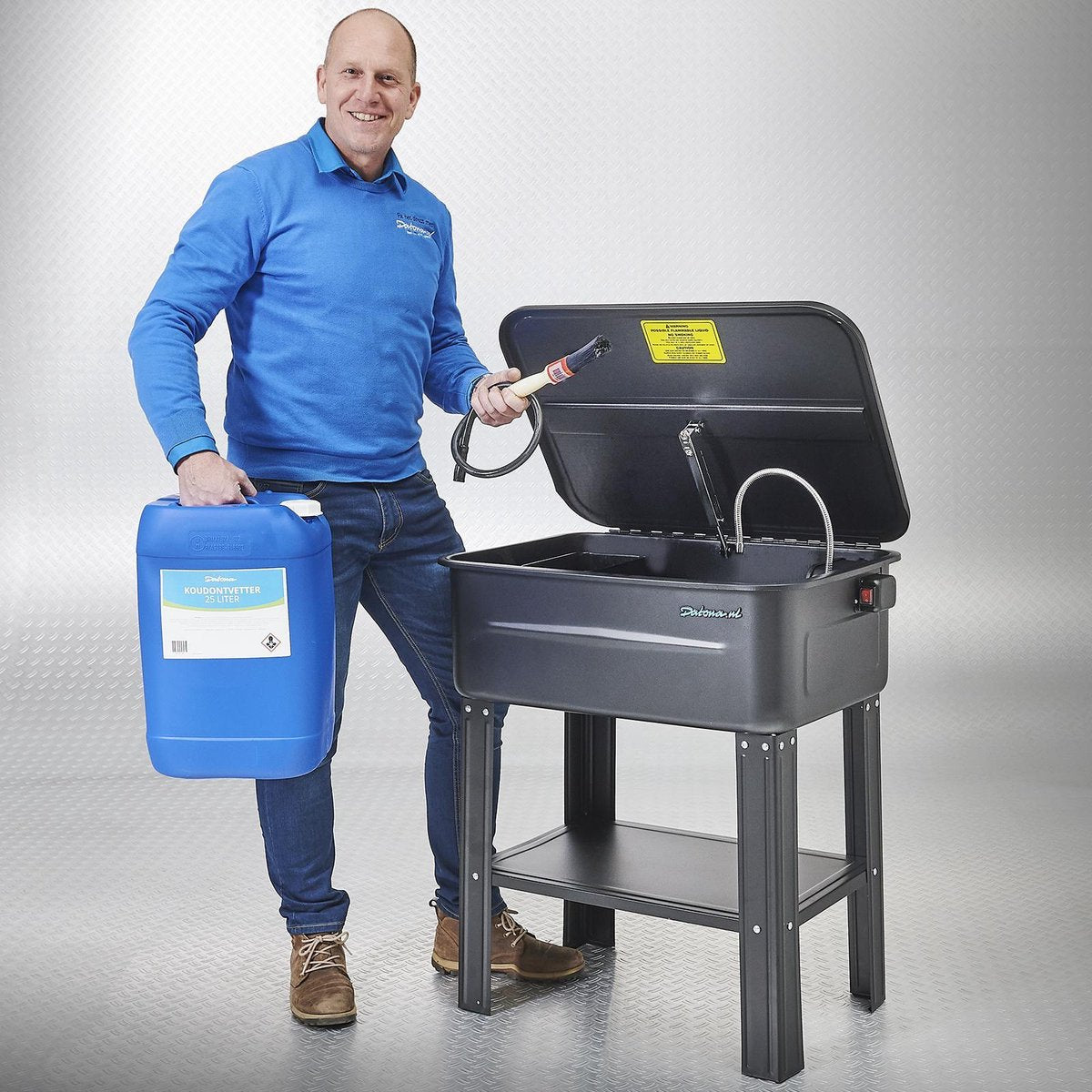Datona® Ontvetterbak - 90 liter - Zwart