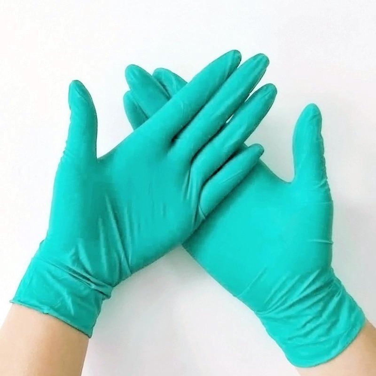 Nitril Handschoenen -  Kleur Mint - Maat S - Powder-free - Handschoenen Wegwerp - Doos van 100 Stuks