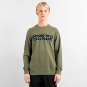Dedicated Sweatshirt Malmoe Bold Support Leaf Green