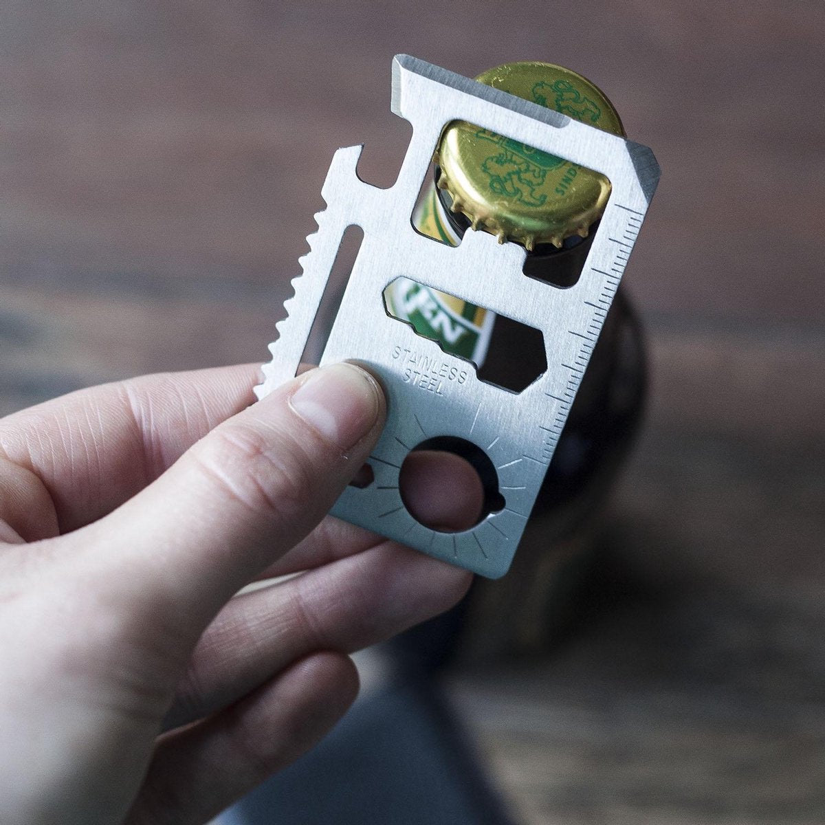 Creditcard Multitool - met 11 functies - Zakmes - Portemonee - RVS