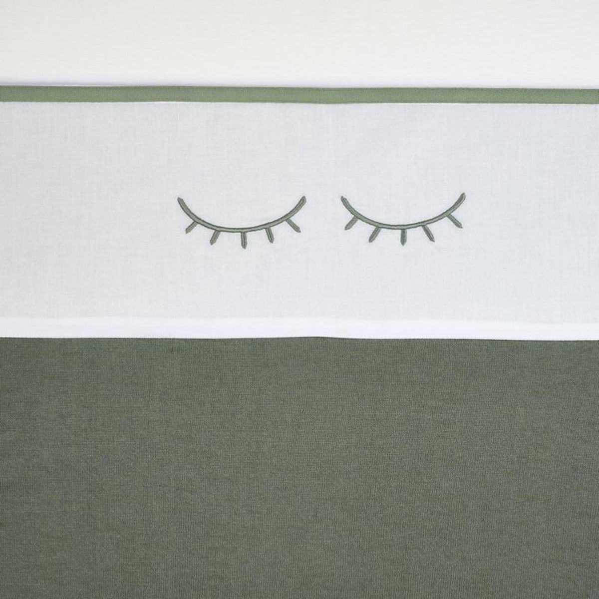 MEYCO | Ledikantlaken | Sleepy Eyes | Forest Green | 100% Katoen | 100 x 150 cm