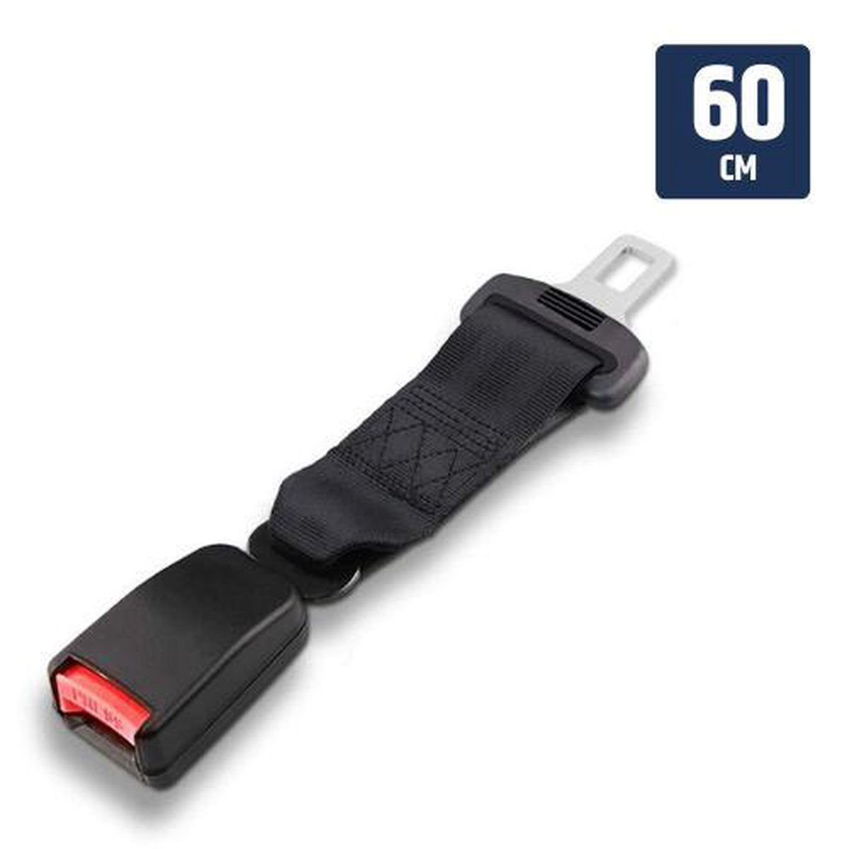 Autogordelverlenger - Lengte 60cm - VERSTELBAAR - 1 stuk - Gordelverlengers voor auto’s – Zwart – E13 norm gecertificeerd