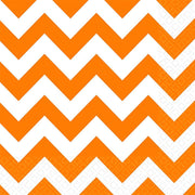 Servetten - Oranje & wit - Zigzag - 20st.