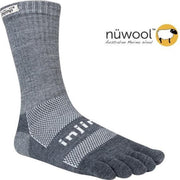 Injinji Outdoor Crew Nüwool Unisex 223370 - Meerkleurig charcoal Unisex - L=44