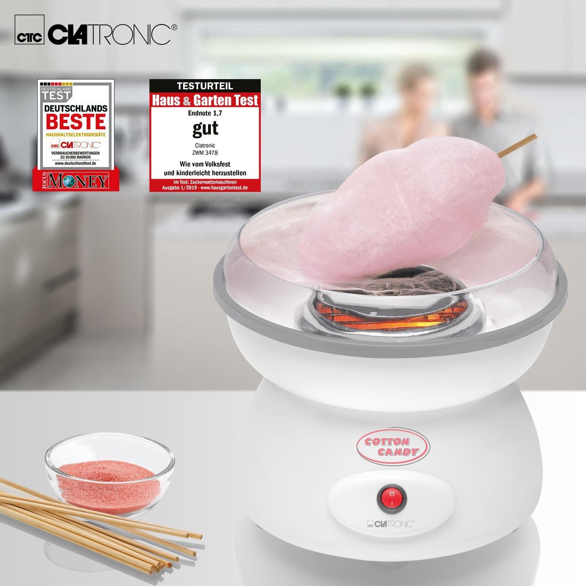 Clatronic ZWM 3478 - Suikerspinmaker