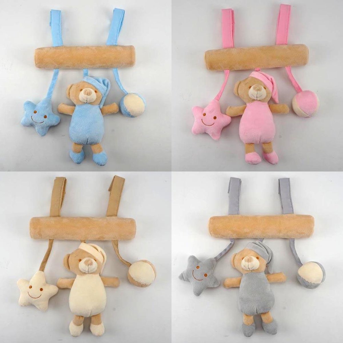 baby knuffel - beer - roze