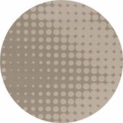 MixMamas Rond Tafelkleed Gecoat - Ø 140 cm - Hippe Stippen - Beige