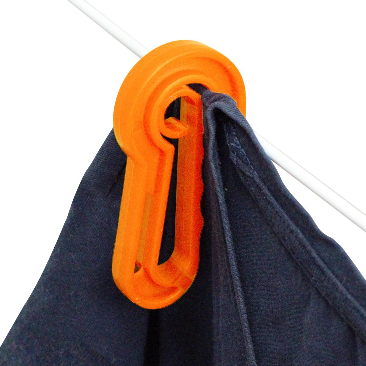 French Fashion - Easypegs® Duurzame wasknijpers - 40 stuks – Ergonomisch verantwoord: knijpen is verleden tijd! – Extra groot - Oranje