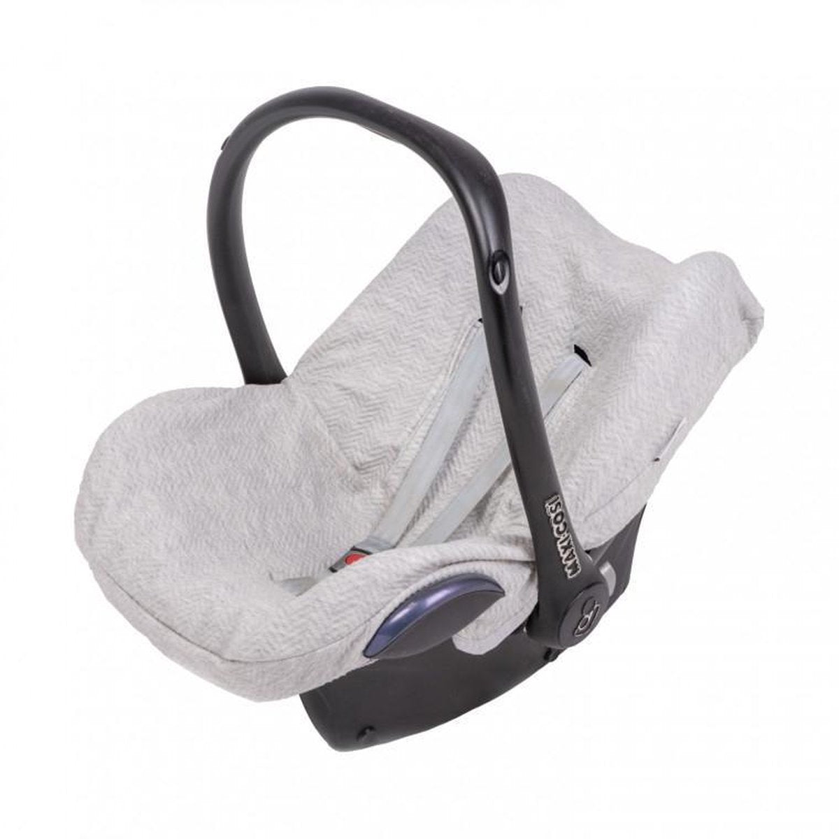 Baby Anne-Cy Herringbone Autostoelhoes Grey Melange
