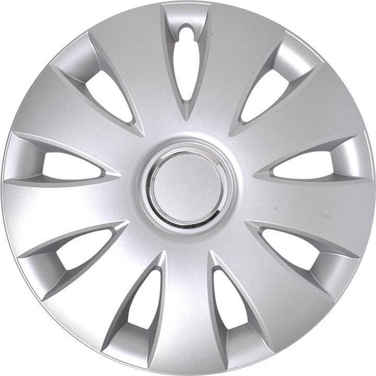 Proplus Wieldoppen Aura 14 Inch Zilver Set Van 4