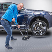 Datona® Aluminium garagekrik - 2 ton - Mat Zwart