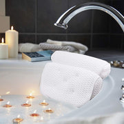 Cosi® Luxe Badkussen met 4D air mesh-technologie | 7 zuignappen Spa Nekkussen | Kussen voor in bad | Sneldrogend spa wellness kussen | Ondersteunende functie voor hoofd
