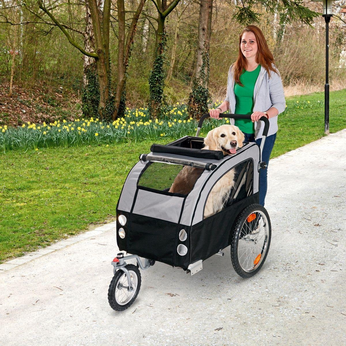 Doggy liner Berlin - Zwart/Grijs - 148 x 81 x 87 cm