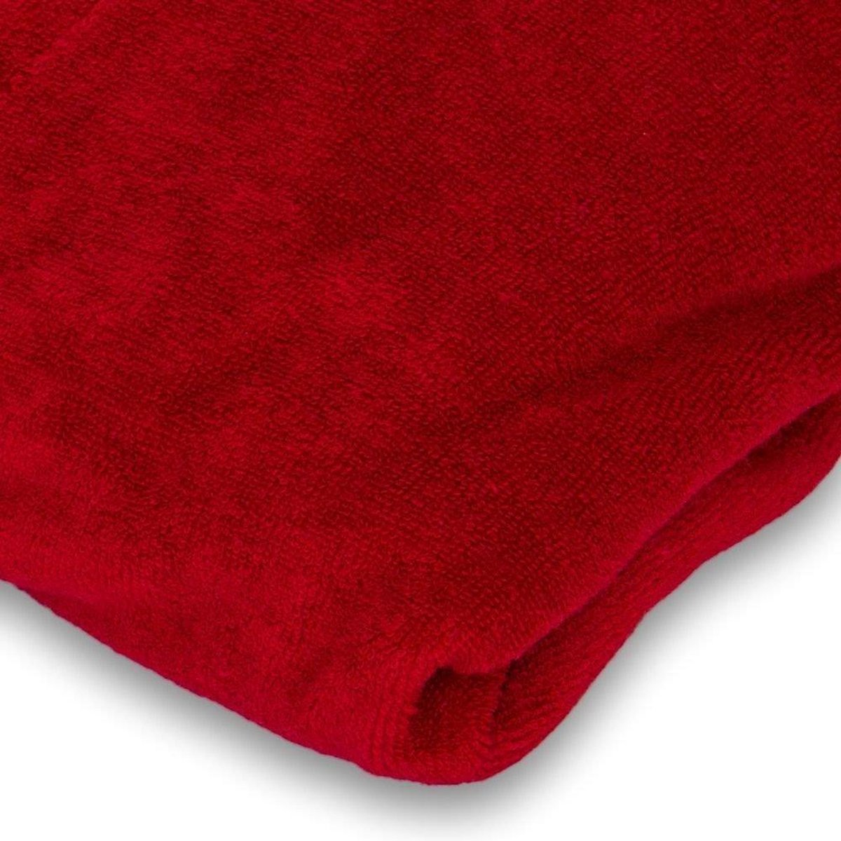 Badstof hoeslaken massagetafel - Rood | Zonder uitsparing | Stretch