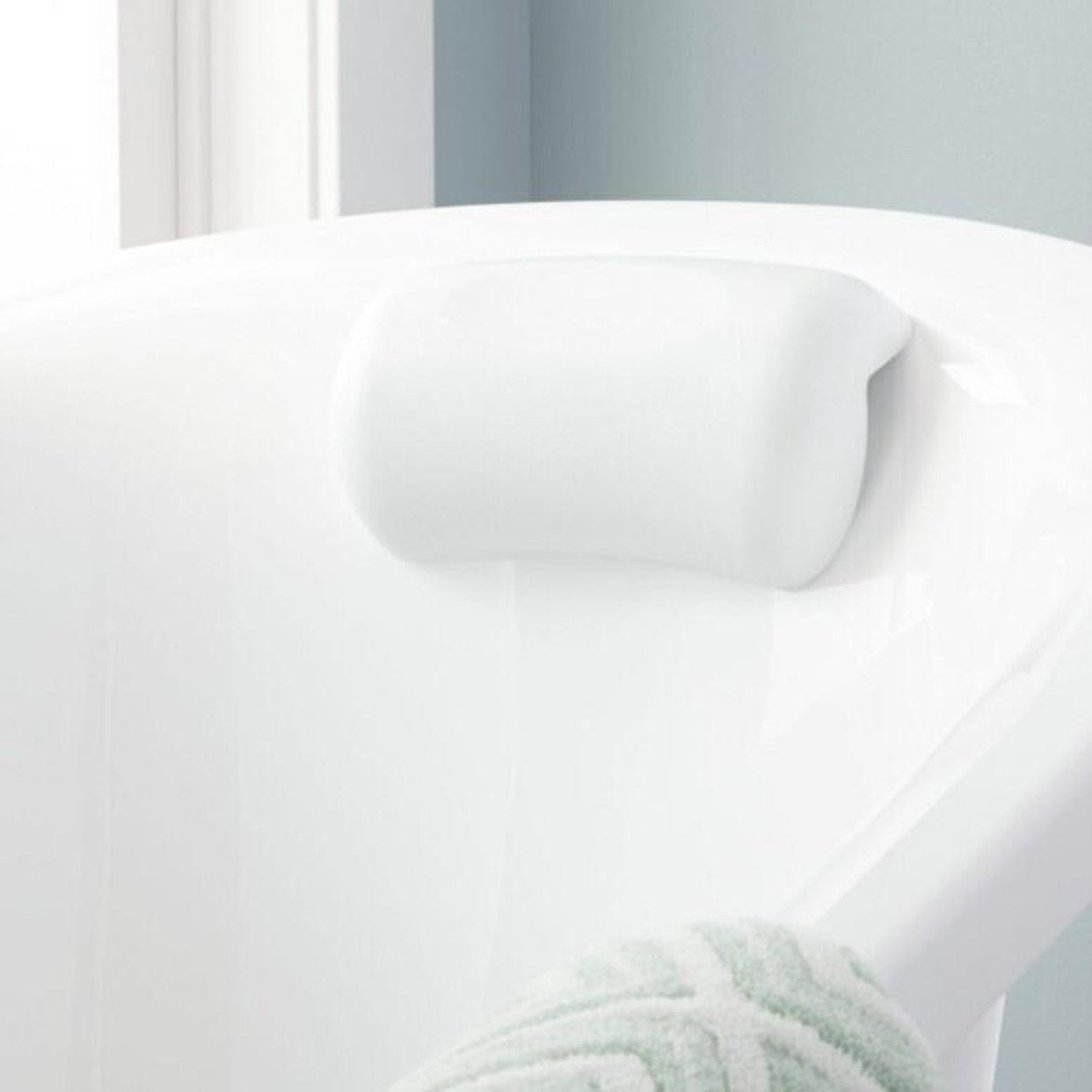 Lamerce Luxe Badkussen | Kussen voor in bad | Badkussen voor nek en rug | Badkamer Accessoires | Badkussen met zuignappen | Waterdicht | Anti slip